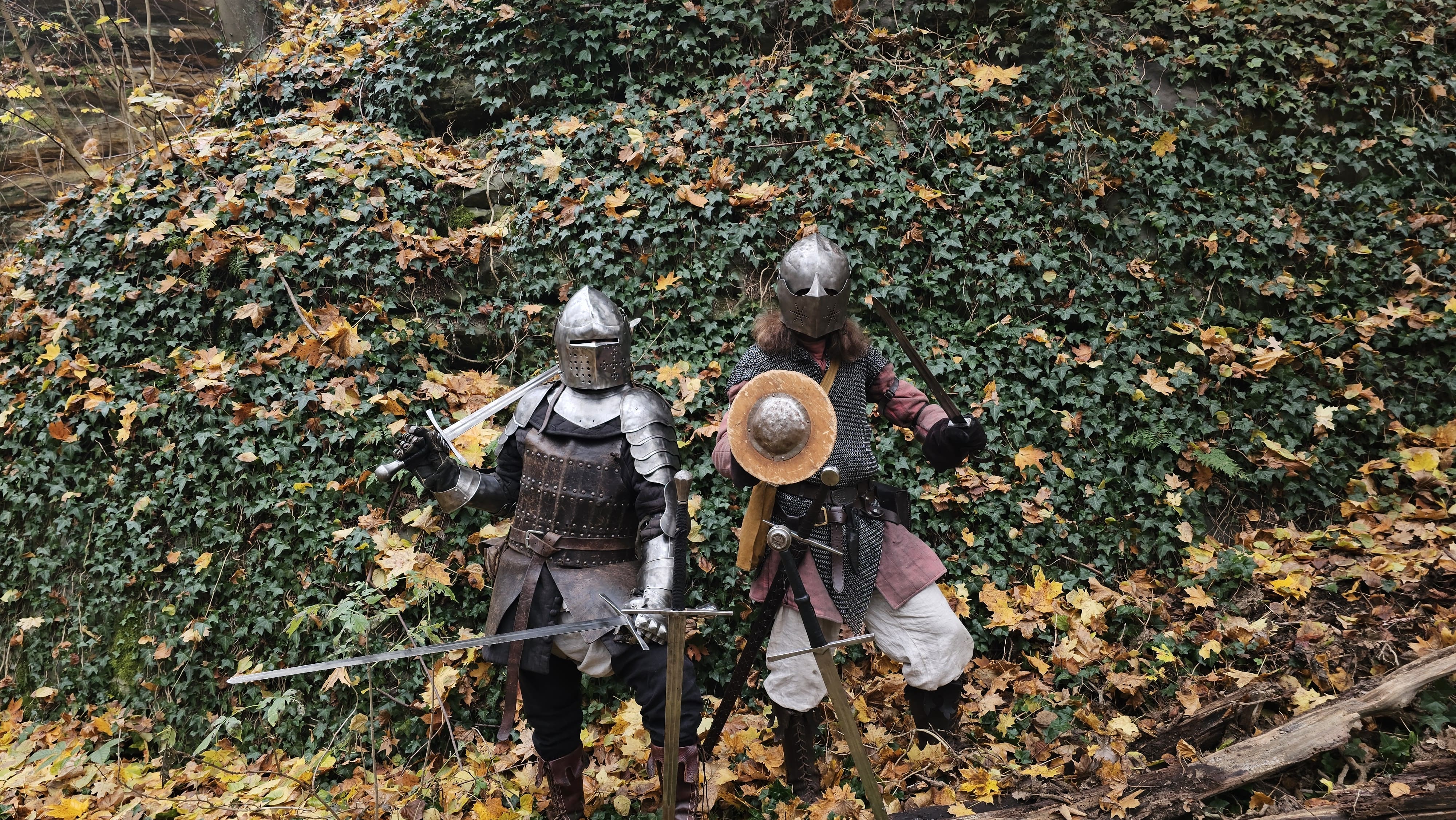 Ukázka zbraní a zbrojí 